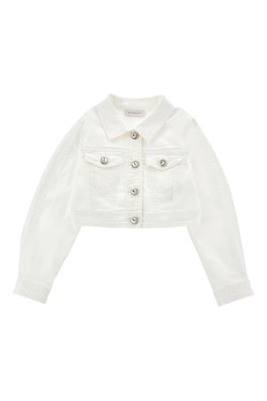 giacca in cotone bianco MONNALISA KIDS | 79G105NP70150001